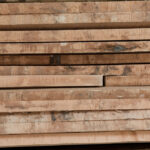 Raw beech lumber